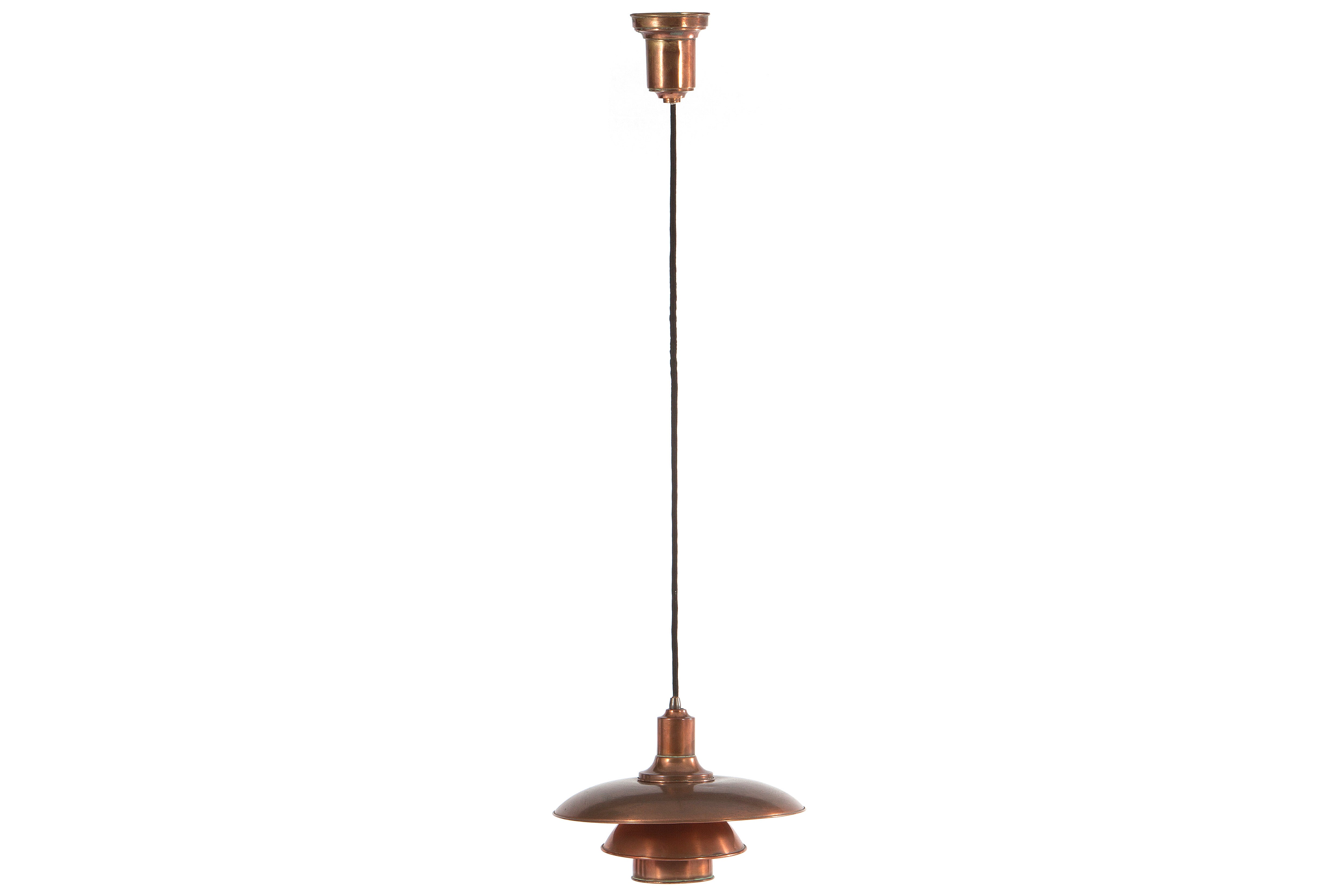 Poul Henningsen Bronze and Copper Hanging PH Lamp