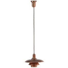 Poul Henningsen Bronze and Copper Hanging PH Lamp
