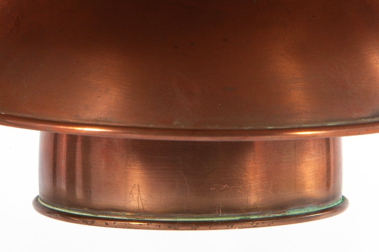 Poul Henningsen Bronze and Copper Hanging PH Lamp In Excellent Condition In Pawtucket, RI