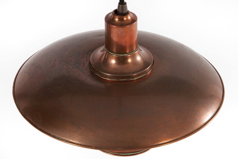 Danish Poul Henningsen Bronze and Copper Hanging PH Lamp