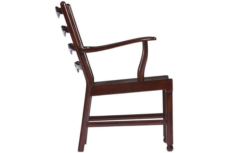 Fauteuil des débuts d'Ole Wanscher pour Fritz Hansen Bon état à Pawtucket, RI