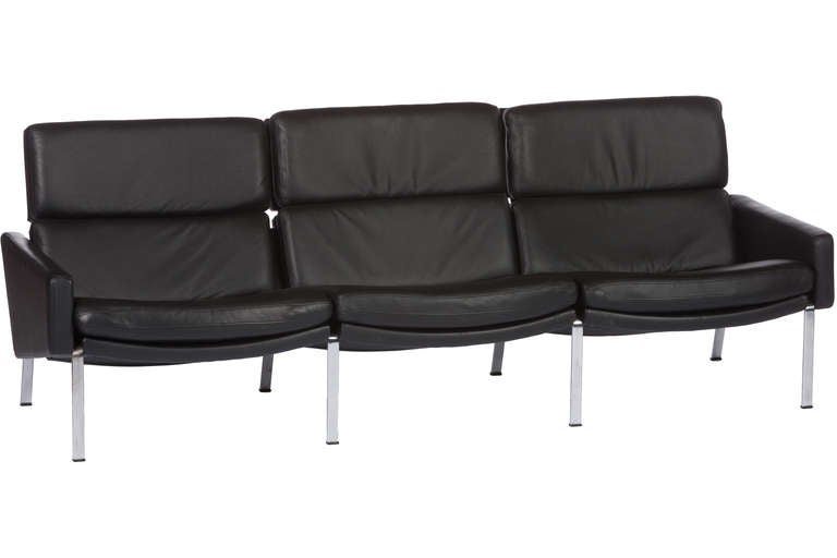 Elegant and very well constructed sofa designed by Preben Fabricius and Jørgen Kastholm.