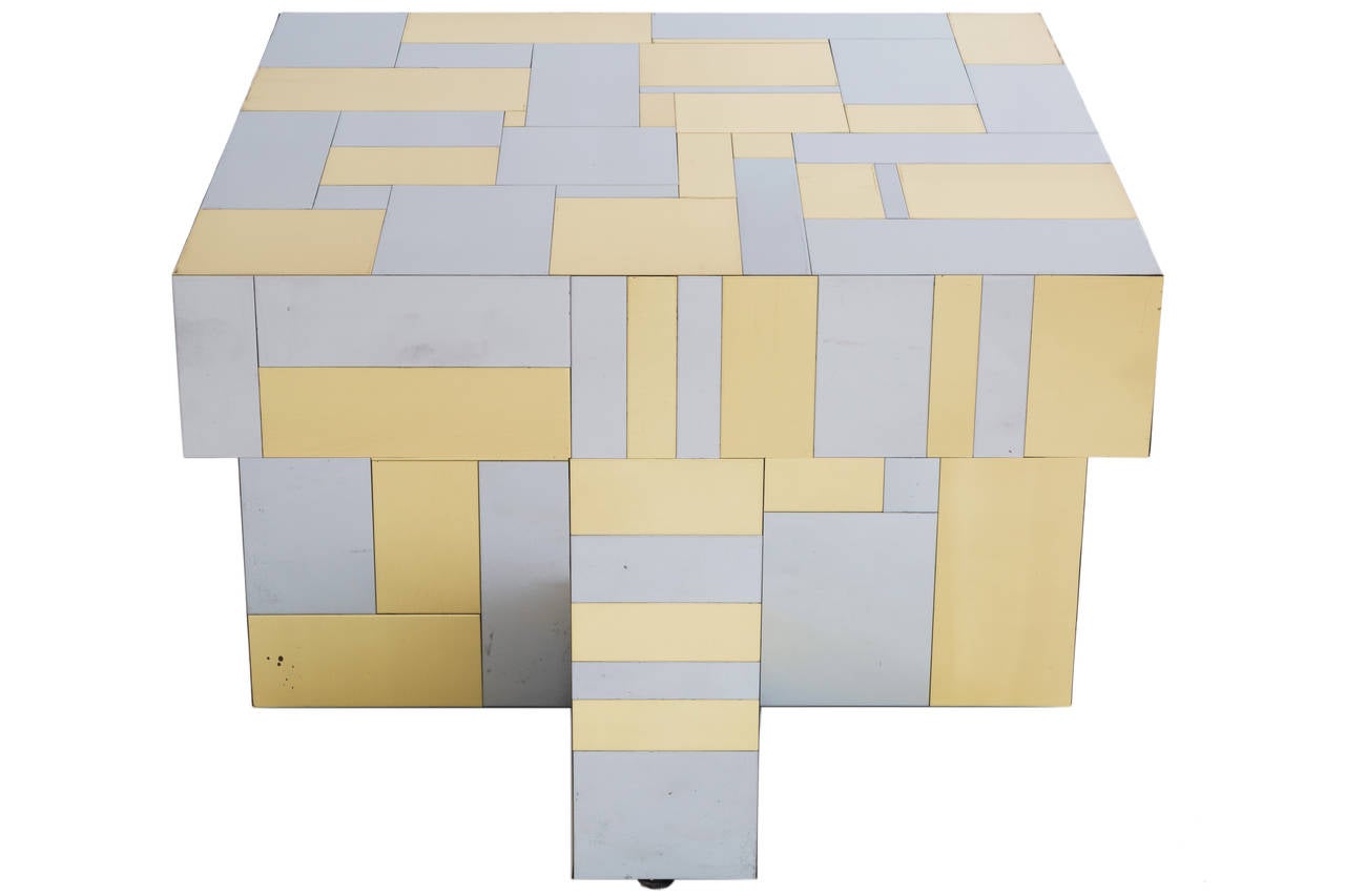 American Large Paul Evans Cityscape Table for Directional