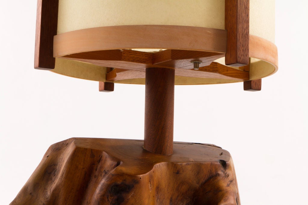 20th Century Large Nakashima Table Lamp