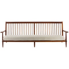 Long George Nakashima armed sofa