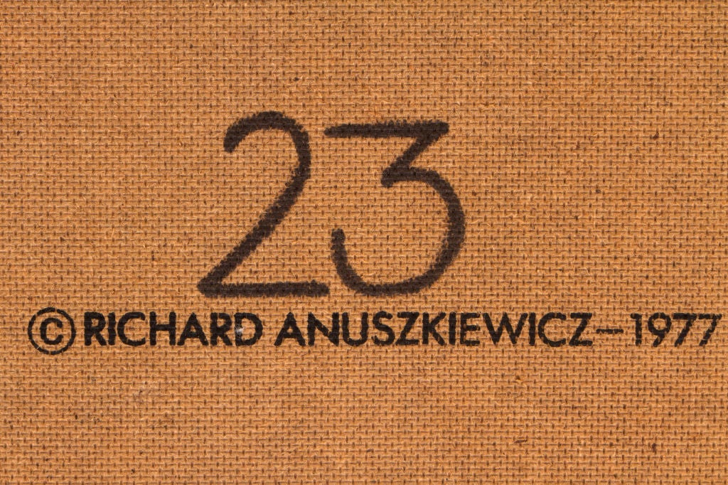 20th Century Richard Anuszkiewcz Print on Wood
