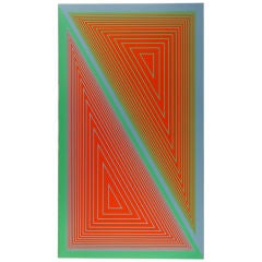 7 ft. Richard Anuszkiewcz print on wood 1