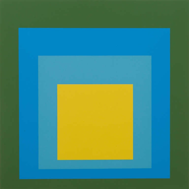 Rare and important portfolio of Albers prints, titled and numbered, Formulation and Articulation. Signed to title page ‘Josef Albers.’ Unbound portfolio contains 66 folders with 127 works each embossed with Josef Albers initials, portfolio and