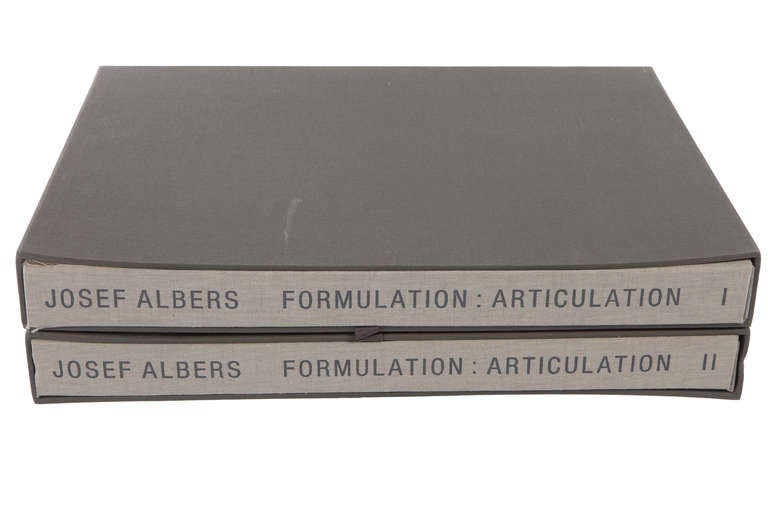 Complete Josef Albers Formulation and Articulation I & II Portfolio In Excellent Condition In Pawtucket, RI