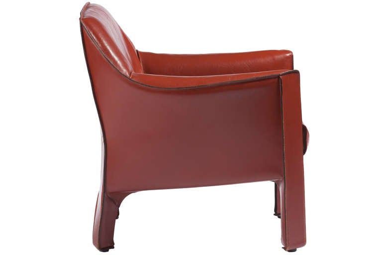 Mid-Century Modern Large CAB Lounge Chair By Mario Bellini for Cassina