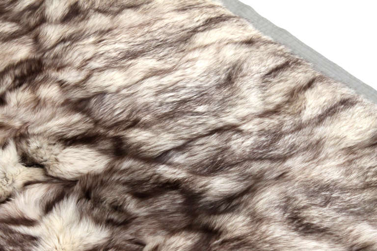 Mid-Century Modern Rare Hermes Fur Throw Blanket