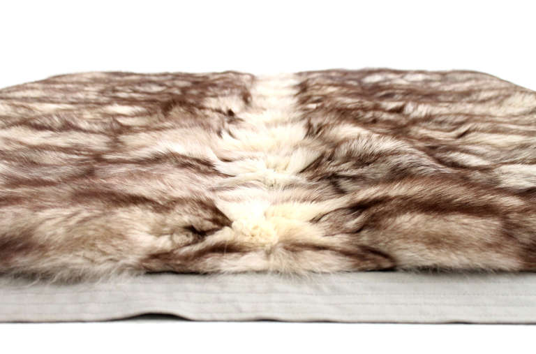 Late 20th Century Rare Hermes Fur Throw Blanket