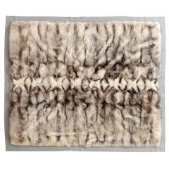 Used Rare Hermes Fur Throw Blanket