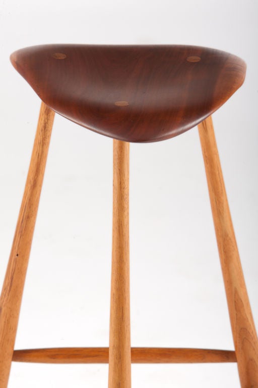 Wharton Esherick stool In Excellent Condition In Pawtucket, RI