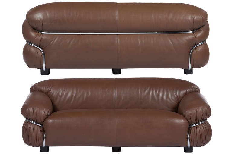 Pair of Gianfranco Frattini "Sesann" Sofas for Cassina