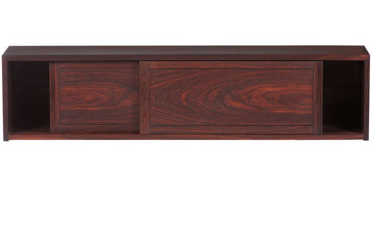 Rare George Nakashima Rosewood Wall Cabinet In Excellent Condition In Pawtucket, RI
