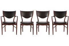  Set Of 4 Rosewood Finn Juhl Chairs