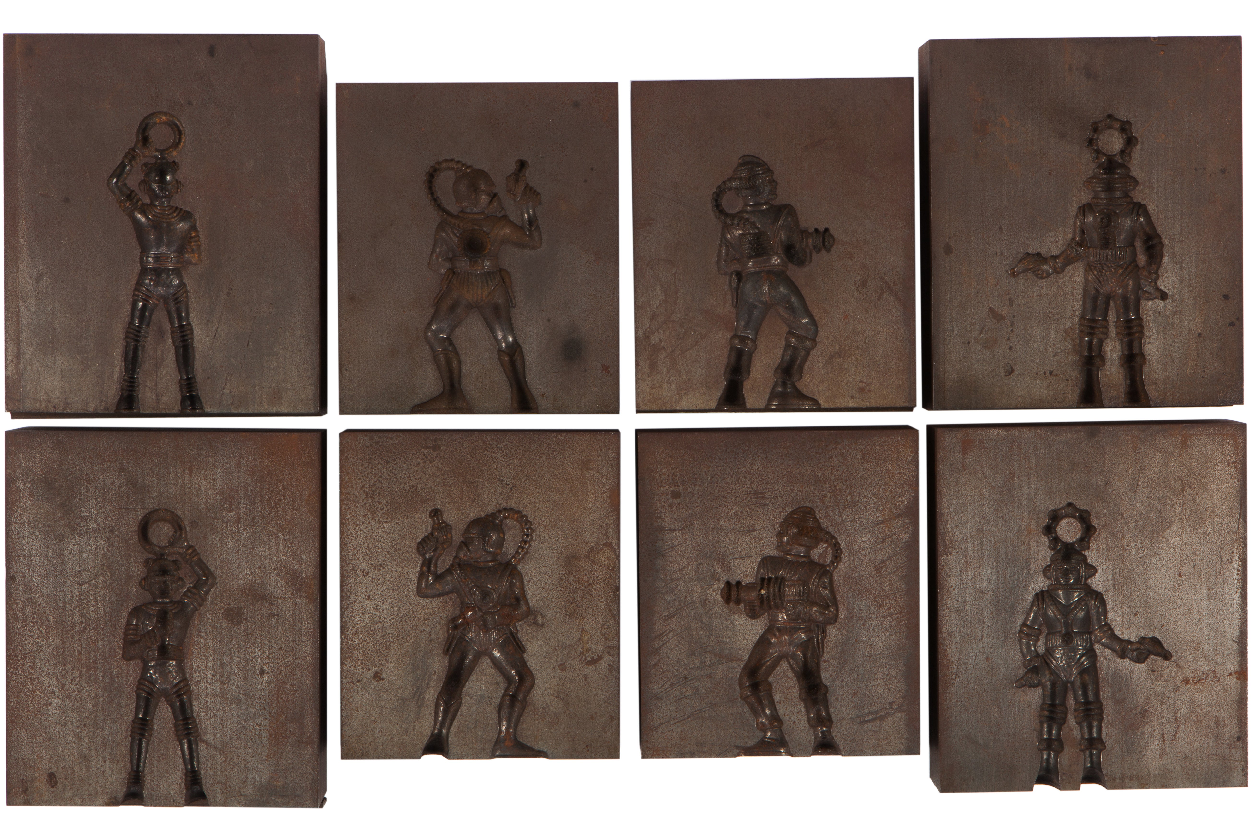Grouping of 1940s Toy Robot Molds For Sale