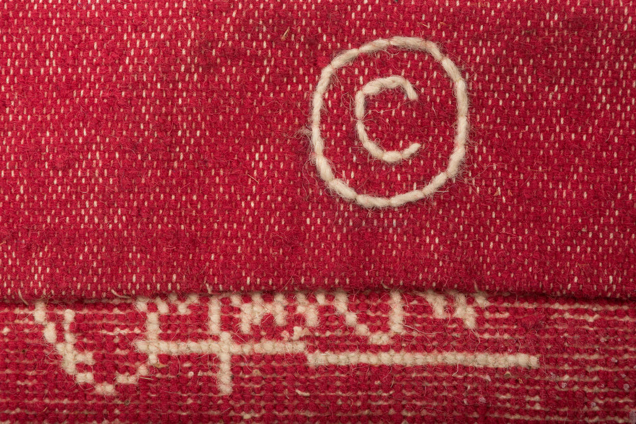 George Ortman Handwoven Wool Tapestry, 