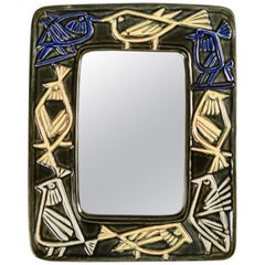 Vintage Lisa Larson Wall Mirror for Gustavsberg