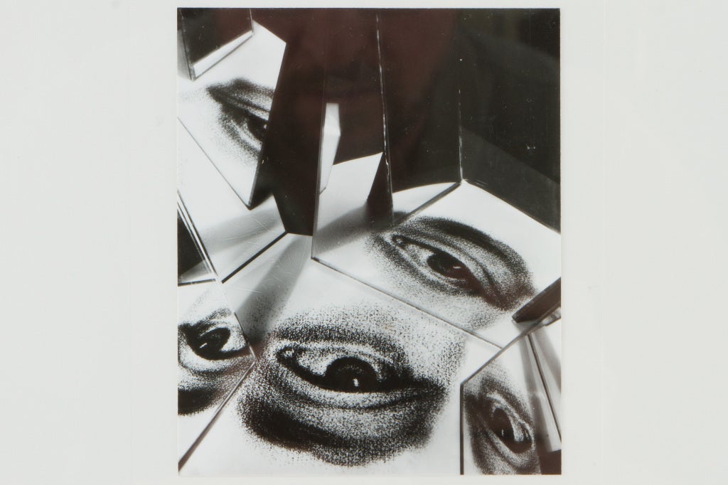 Provocative surrealist image by Hungarian artist Gyorgy Kepes. Kepes was a principal at The New Bauhaus with Laszlo Moholy-Nagy in Chicago and founded the Center for Advanced Visual Studies at M.I.T. Print is signed and dated with gallery labels.