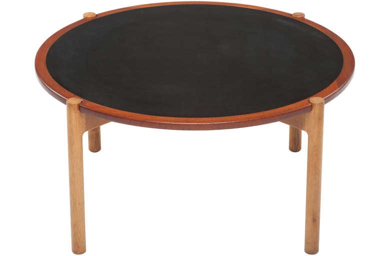 Scandinavian Modern Reversible Top Coffee Table by Hans Wegner for Johannes Hansen