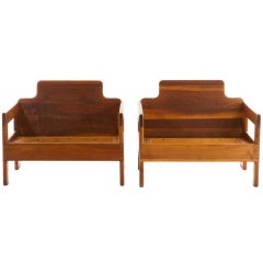 Pair Of Art Espenet Carpenter Lounge Chairs
