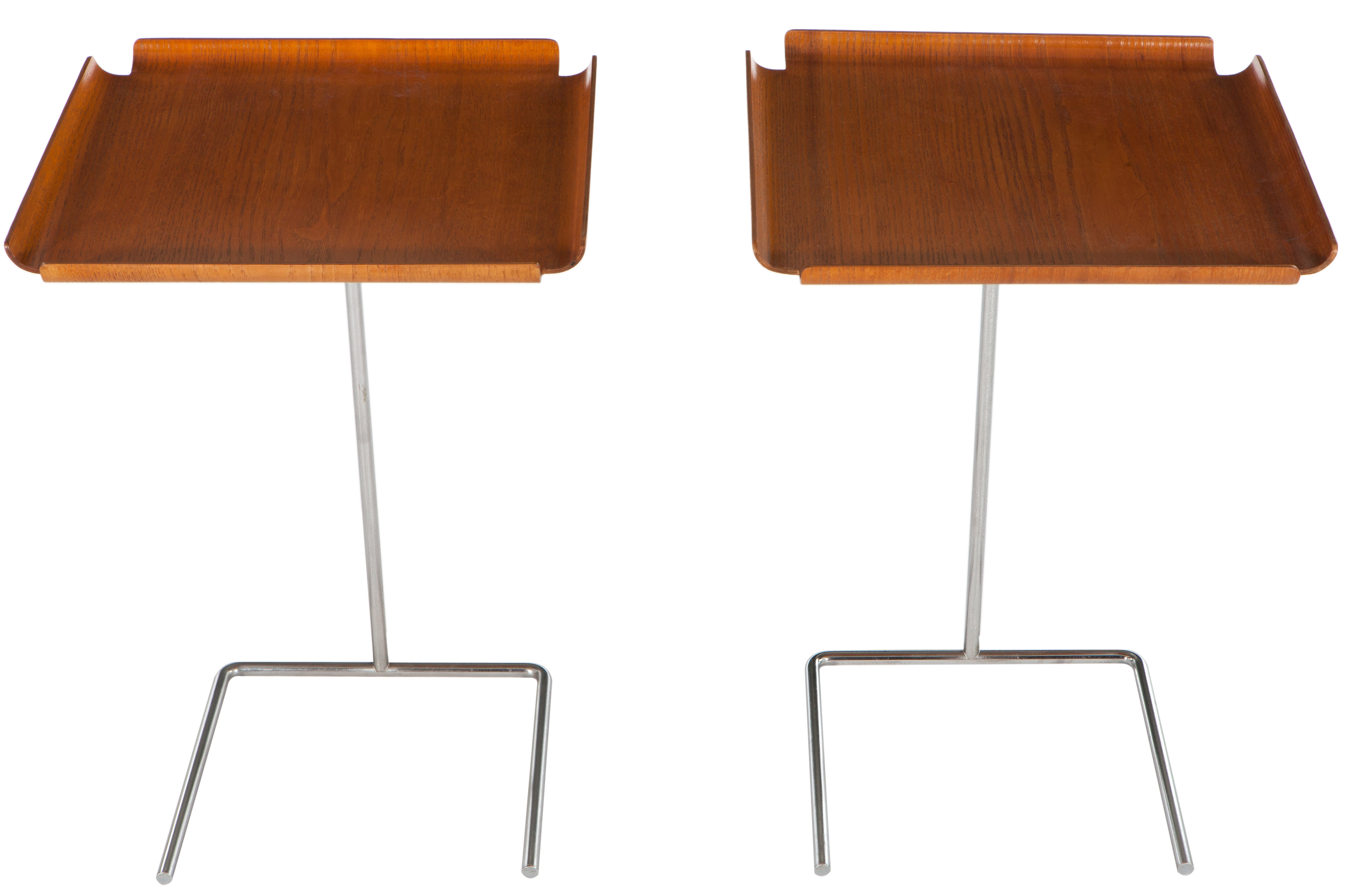 Pair Of George Nelson Adjustable Tray Tables
