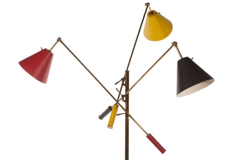 Signed Arredoluce Monza Triennale Floor Lamp