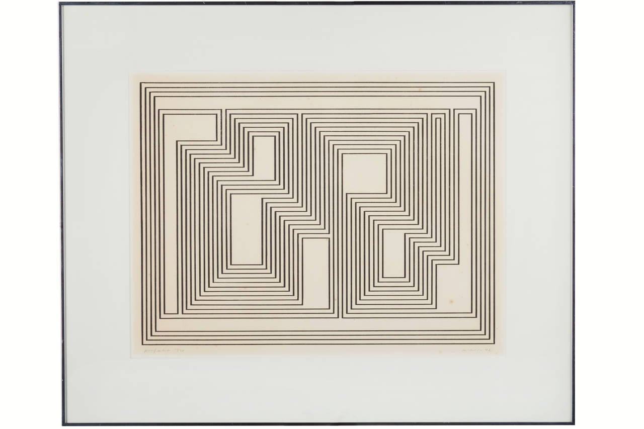 Rare Josef Albers print titled 