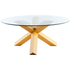 Mario Bellini La Rotonda Dining Table And 4 Cab Chairs for Cassina