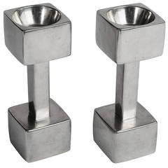 Pair of Candlesticks Designed by Astrid Fog for Just Andersen