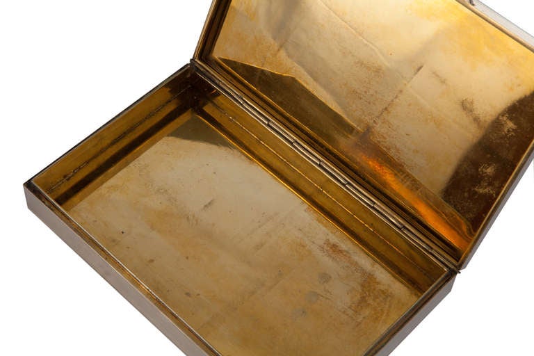 Italian Horn And Sterling Cartier Box