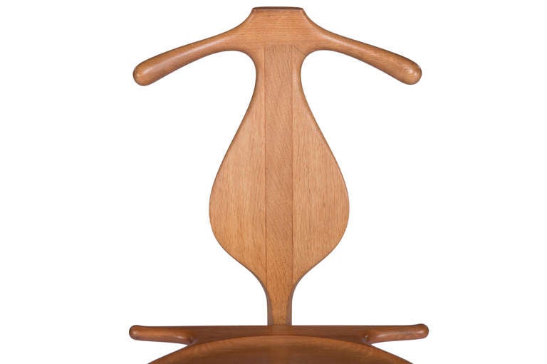 Teck Chaise de Valet de Hans Wegner pour Johannes Hansen