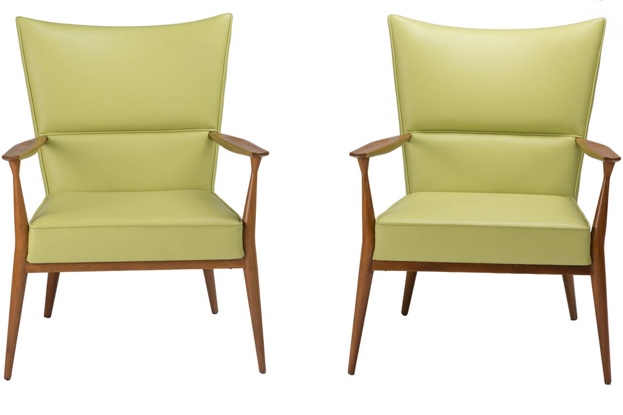 Mid-Century Modern Pair of Paul McCobb Lounge Chairs