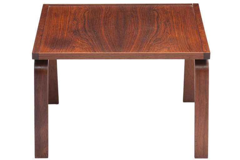 Danish Jacobsen Rosewood Table or Stool from St. Catherine's College For Sale