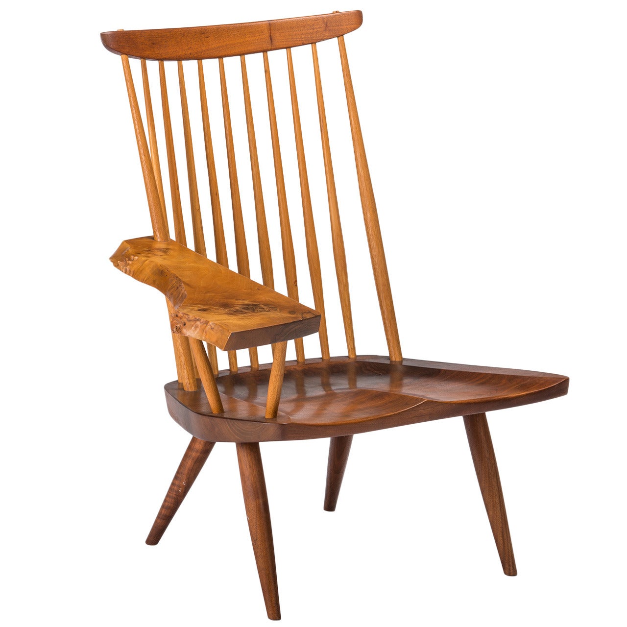 Exceptional Nakashima SingleArm Lounge Chair at 1stDibs