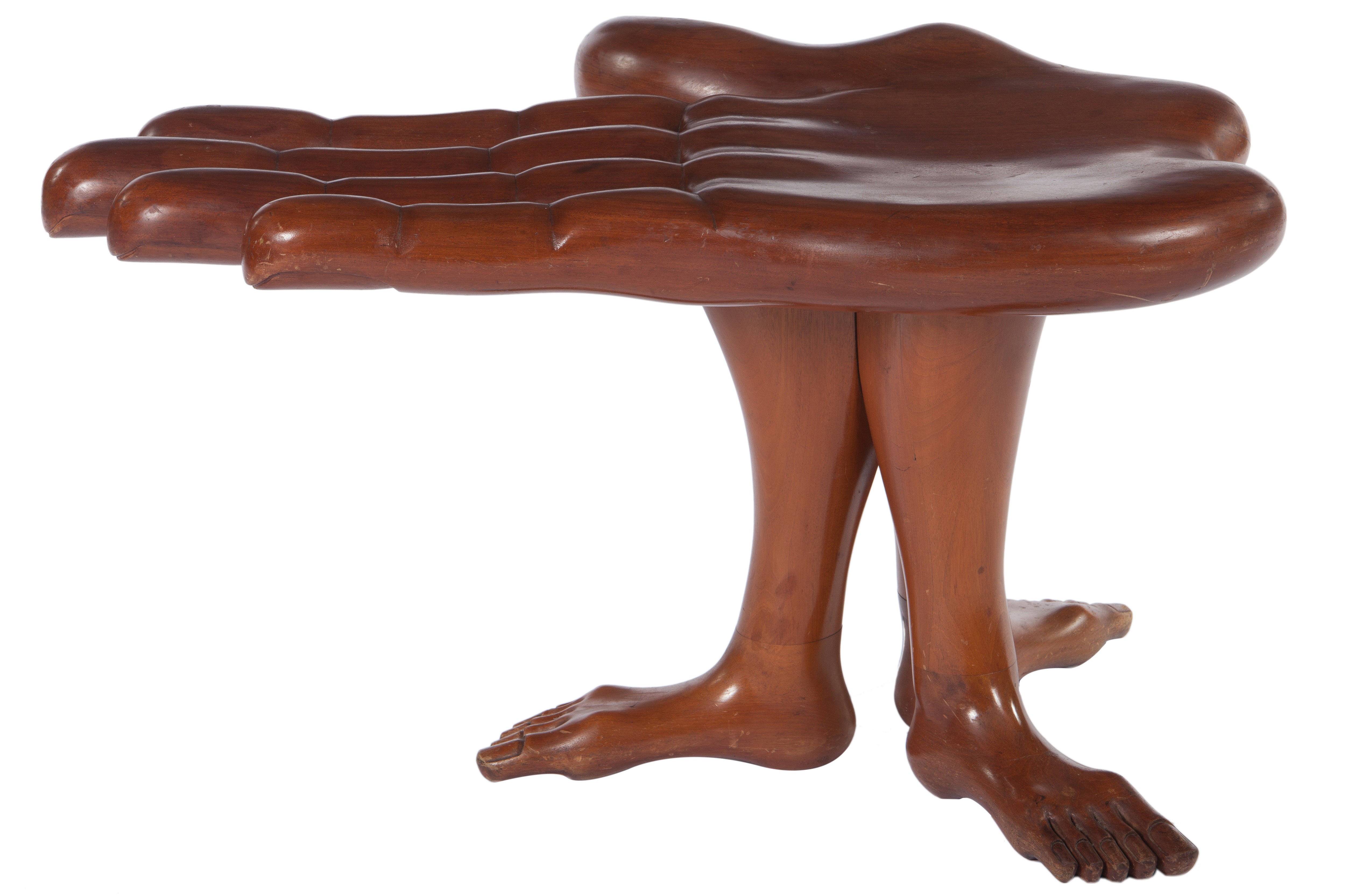 Early Hand And Foot Coffee Table or Stool by Pedro Friedeberg