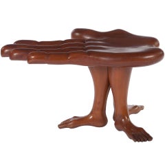 Early Hand And Foot Coffee Table or Stool by Pedro Friedeberg