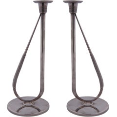 Sterling Candlesticks By Frantz Hingelberg