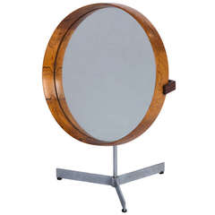 Rosewood Mirror by Uno and Osten Kristiansson for Luxus