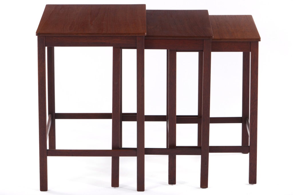 Mid-Century Modern Thorald Madsens Nesting Tables For Sale