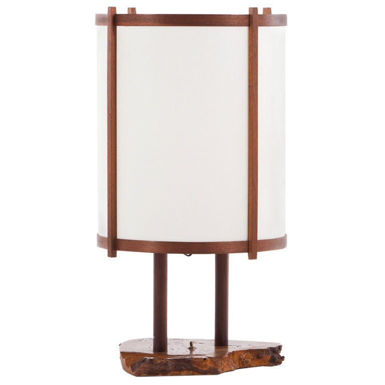 Large George Nakashima Table Lamp