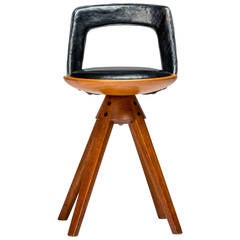 Swivel Stool by Tove & Edvard Kindt-Larsen for Thorald Madsens 3