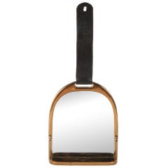 Bronze Wall Hanging Mirror In the Manner of Gucci