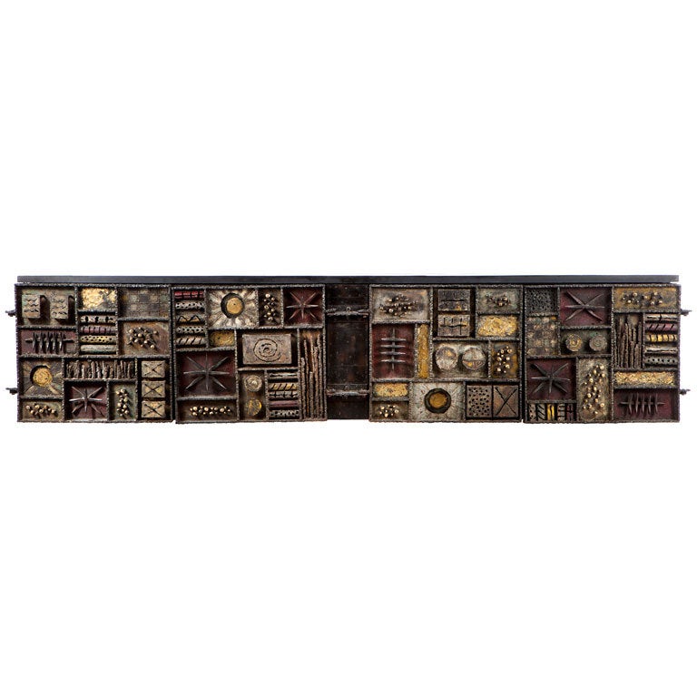 Paul Evans 8 Ft. Wall Hanging "Sculpture Front' Cabinet