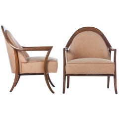 Pair of T.H. Robsjohn Gibbings Lounge Chairs