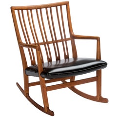 Vintage Hans Wegner for Mikael Laursen ML-33 Rocking Chair