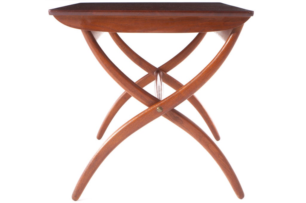 Mid-Century Modern Ole Wanscher Folding Table For Sale