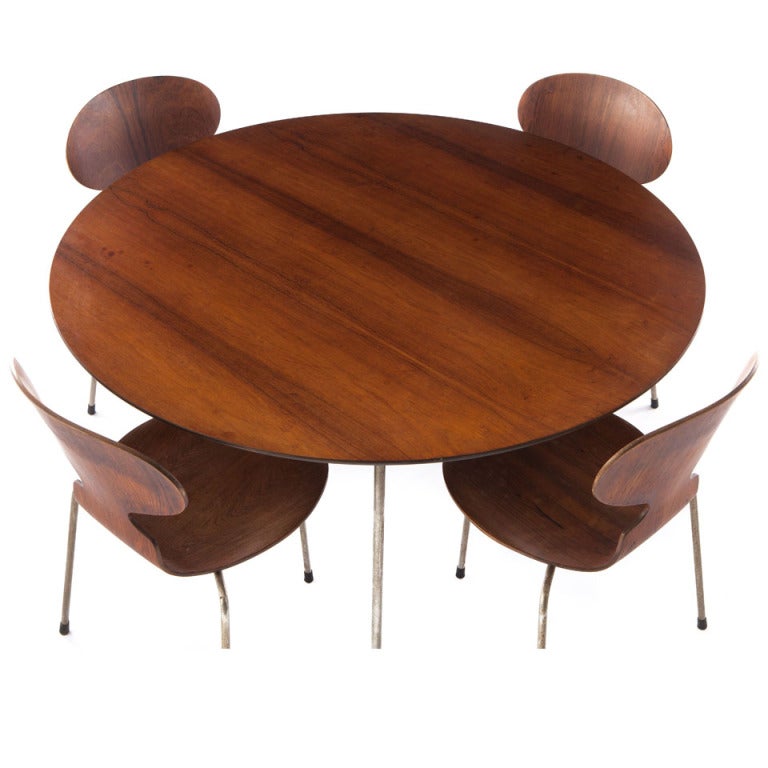 Arne Jacobsen Rosewood Table and chairs